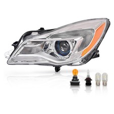 Headlight Halogen Left Driver Side w/Bulbs LED DRL  Turn