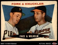 1960 Topps #115 Hoyt Wilhelm Fork & Knuckler Pirates / Orioles HOF 1 - POOR