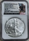 2021 SILVER EAGLE HERALDIC EAGLE T-1 EMERGENCY PRODUCTION - FR NGC GRADED MS 70