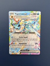 Pokémon TCG Vaporeon EX 023/131 Evoluzioni Prismatiche Doppia Carta Holo Rara