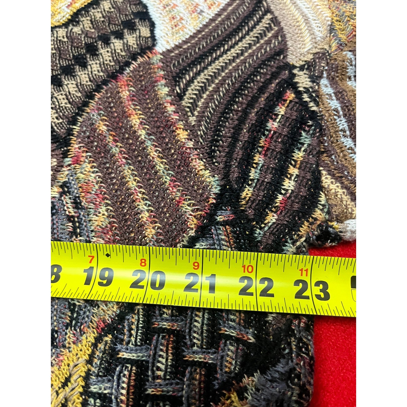 Tundra Canada Geometric Patchwork Knit Sweater Me… - image 4