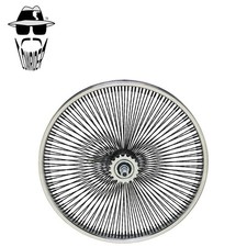 ORIGINAL LOWRIDER 20” Dayton 144 Spoke Square Twisted Coaster Rim Chrome/Black.
