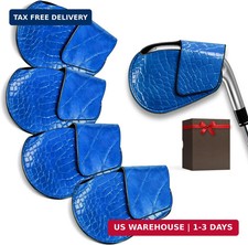 Magnetic Golf Iron Covers Set of 5 - Exposed Number Iron Head Covers for Golf Cl