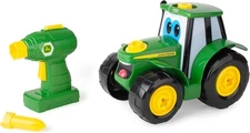 Take Apart Tractor Toy & Drill - 16-Piece STEM Building Set for Ages 3+