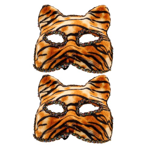 2 Pcs Maschera Da Tigre Uomo Cosplay Oggetti Di Scena Per Costumi - Foto 6 di 12