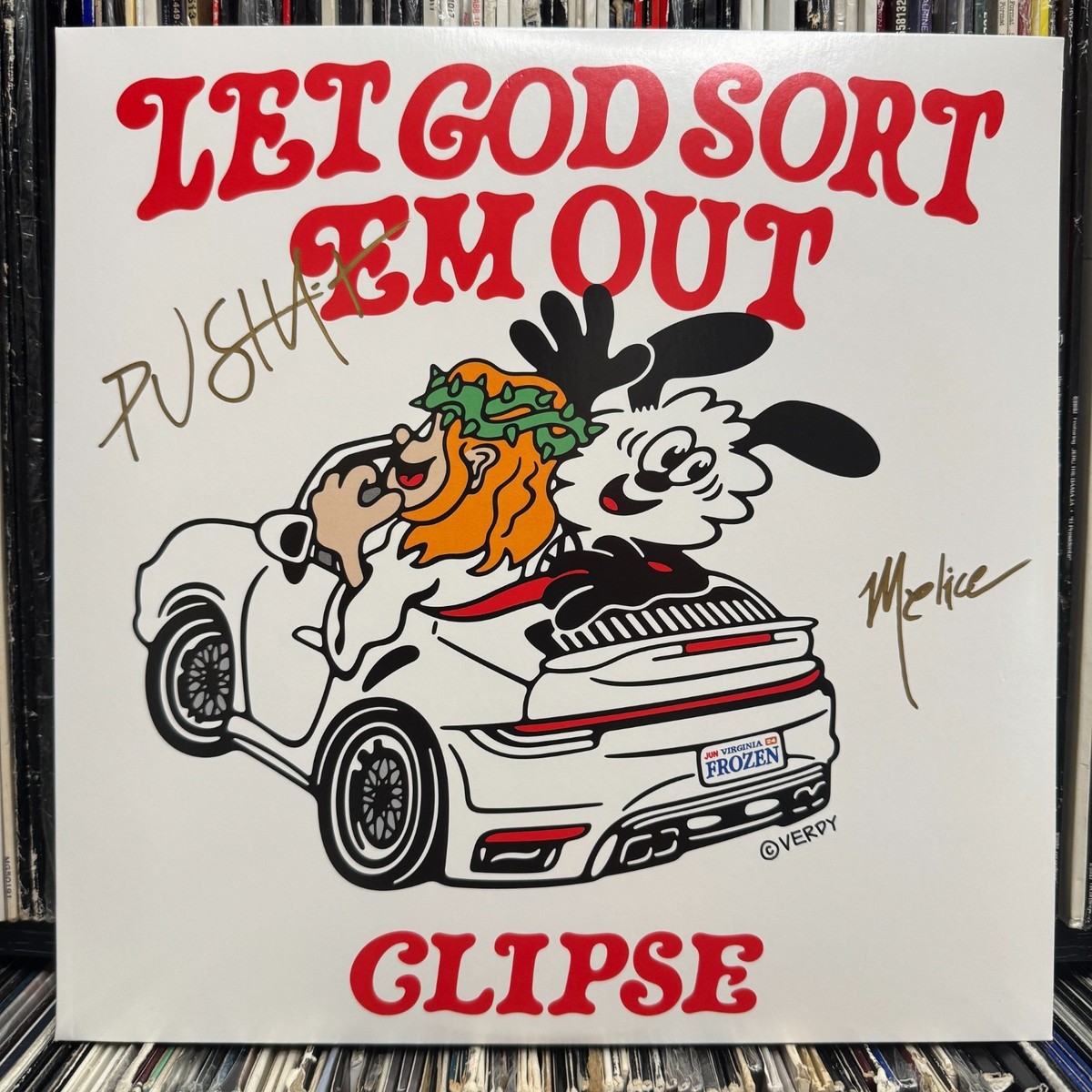 CLIPSE - LET GOD SORT EM OUT (VERDY VINYL LP) 2025 SIGNED