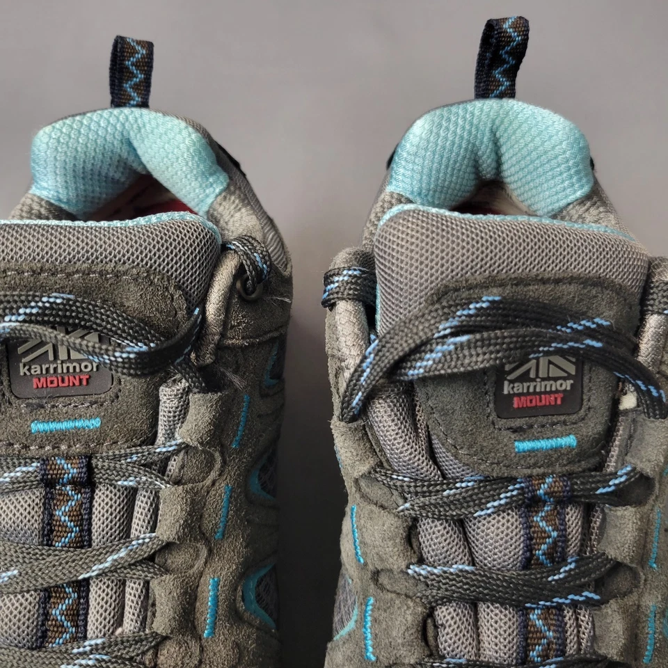 Karrimor Mount Low Shaft Outdoors Hiking Sneakers Shoes Womens 7 Gray Lace-Up - Image 3 of 4