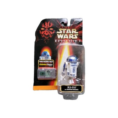 1999 Star Wars Episode I R2-D2 w/ Booster Rockets CommTech Chip MOC