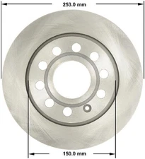 Bendix PRT6168 BENDIX Disc Brake Rotor For Select 09-19 Audi Volkswagen Models