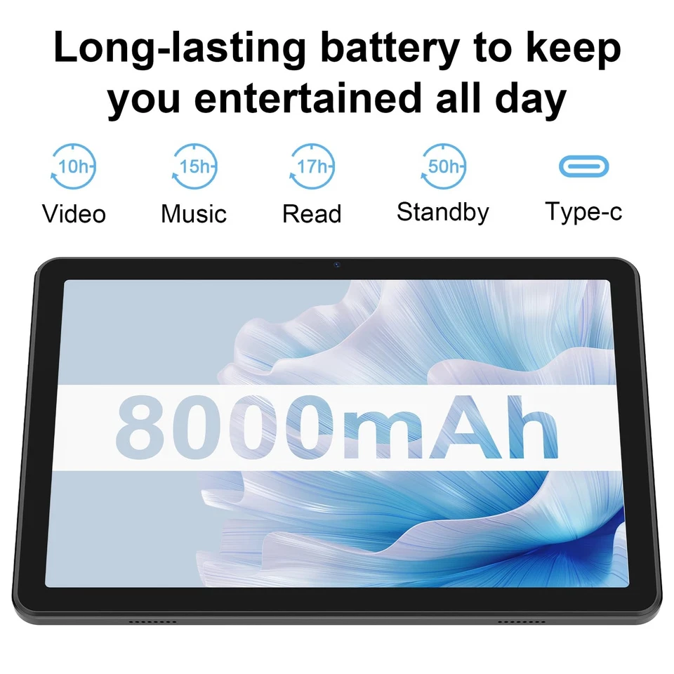 2025 Android 15 Tablet,11-inch,Android Tablet: Face Unlock, 6+6GB+128GB+1TB E... - Image 3 of 4