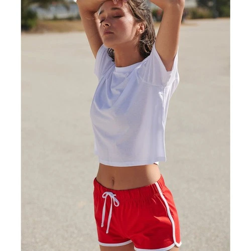 Skinni Fit Ladies Retro Short Gym Summer Training Fitness Exercise Womens Girls