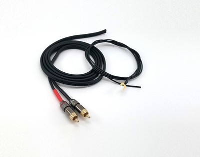 Cinch Audiokabel für THORENS Plattenspieler mit GND Phonomasse Kabel 150 cm |4Z