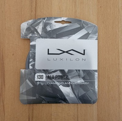 Tennissaite Luxilon ALU Power Anniversary   Set 12m silber in 1,30 mm