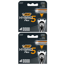 Image of 2 x BIC Hybrid 5 Flex Men'S Shaver Refills with 5 Moveable Nano-Tech Titanium