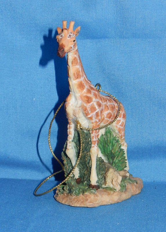 WWF World Wildlife Fund Giraffe Christmas Ornament 2001 Bloomingdales