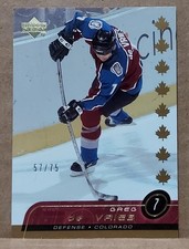 2002-03 Greg de Vries Upper Deck UD Exclusives #290 /75 
