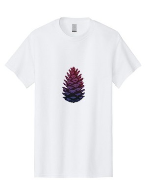 Pine-Cone-1 Mens Graphic Tee, 100% Cotton, Casual Summer Wear