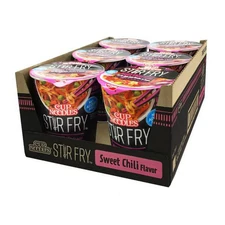 Cup Noodles Stir Fry Noodles In Sauce, Sweet Chili, 2.89 Ounce (Pack Of 6)