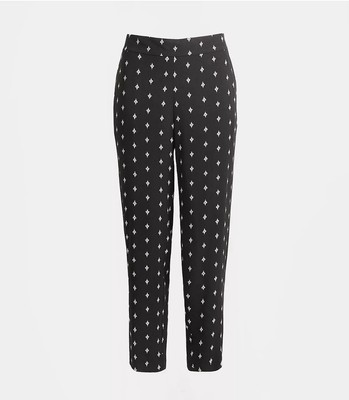 Loft Black Crane Tapered Skinny Crop Pant Pull On Women s Size Small NWT Pockets