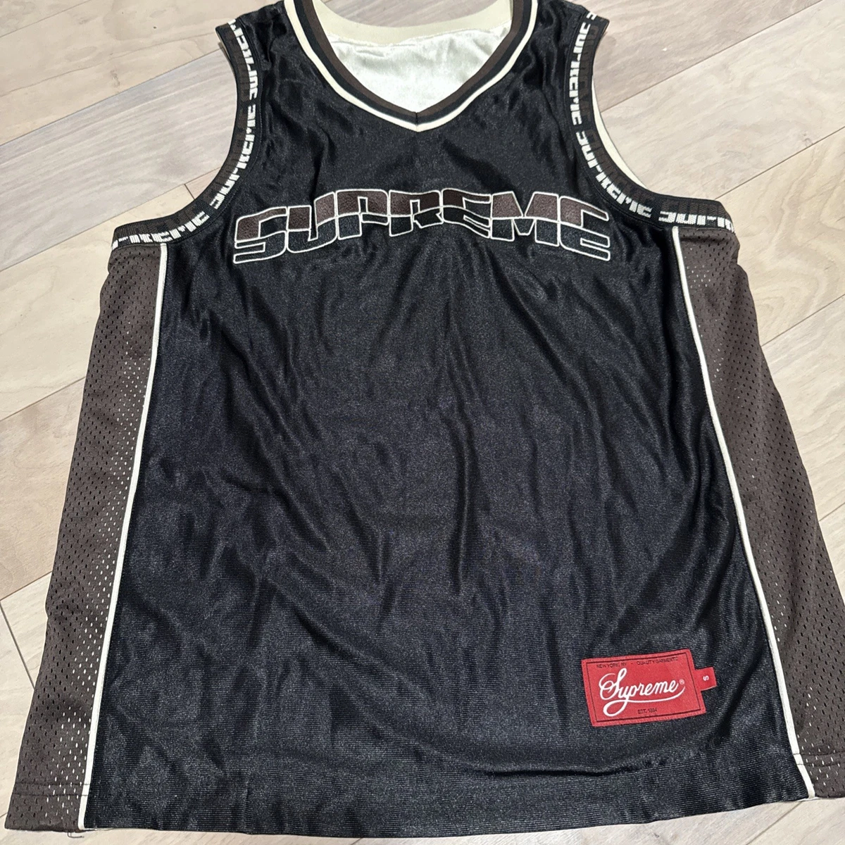 SS22 Supreme Reversible Basketball Jersey Size S Small Black