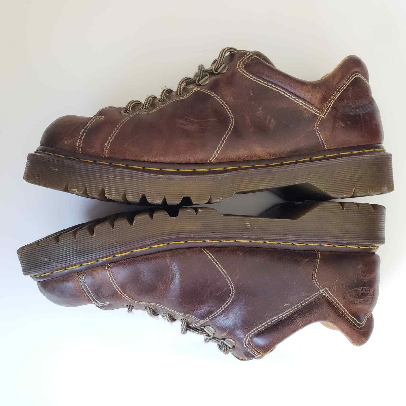 draaipunt aantal Onverenigbaar Dr. Martens Vintage 90s Chunky Oxford Leather Shoes Brown Men&#039;s Size  14 | eBay