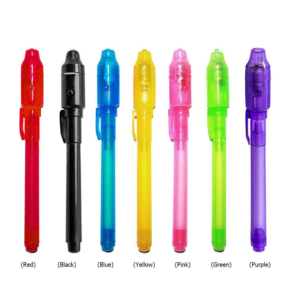 Big Head Luminous Light Pen UV Drawing Invisible Ink Pen Kids Writing