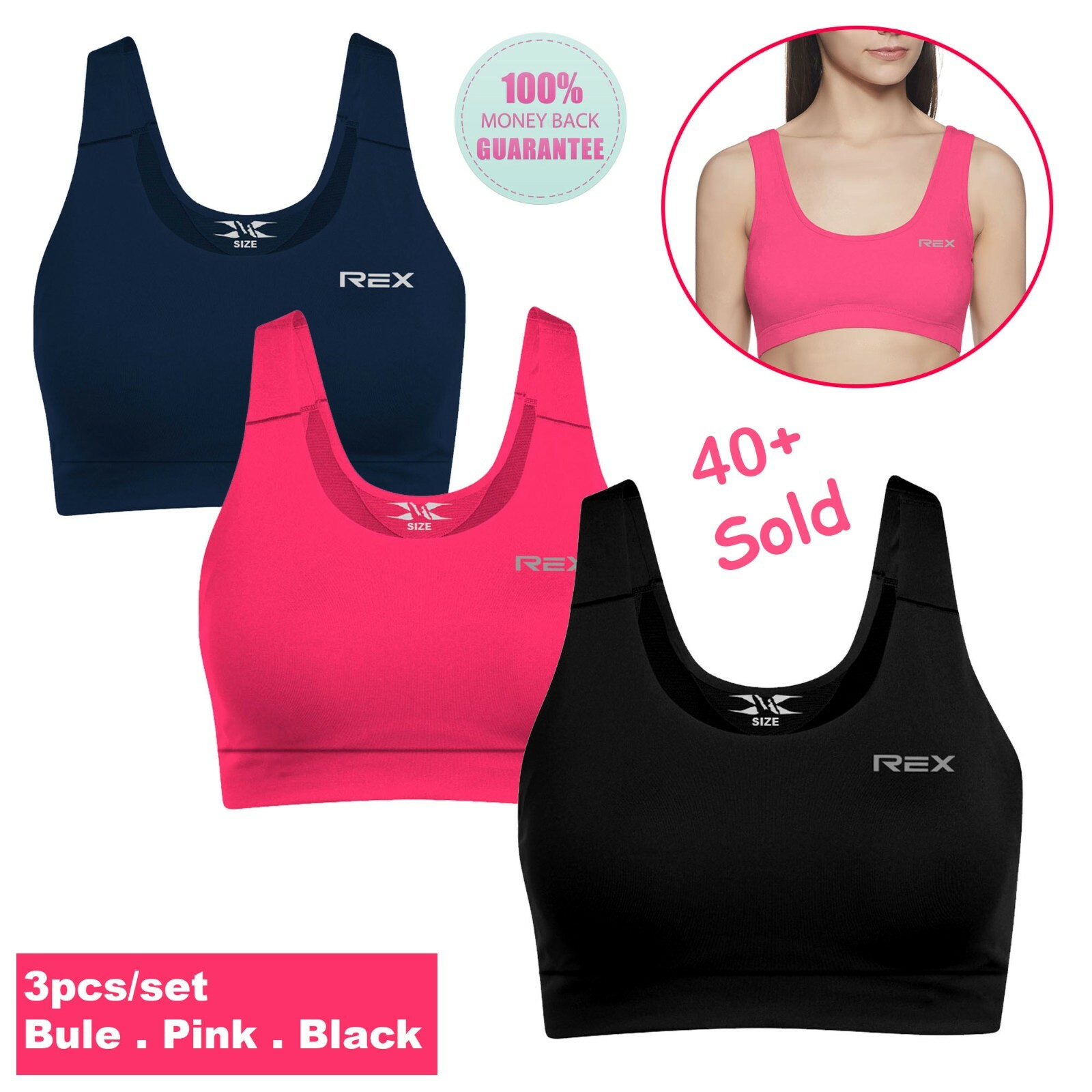 Women Bra Pack 3 Seamless Comfort Bra Sale Sports Hot Woman Style Top