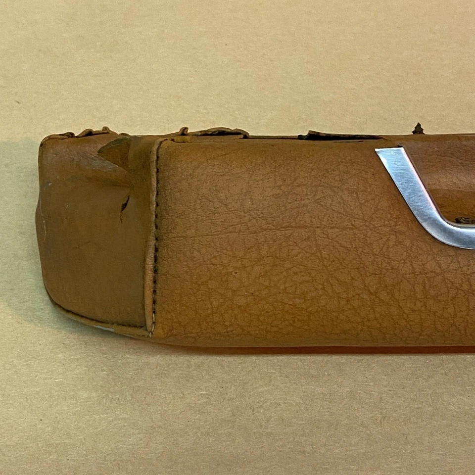 Original Jensen Healey Derecha Puerta Pasajero Puerta Tirador Apoyabrazos Piel Buckskin Foto 2 de 4