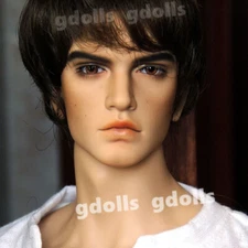 19'' BJD Doll SD Boy Dolls Face Make UP  Resin Toys Gift Tan or Dark Tan Skin