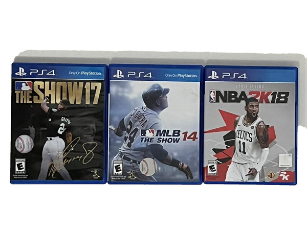 Paquete de Videojuegos PS4 - The Show 2017 / MLB The Show 14 / NBA 2K18 - Juegos Usados