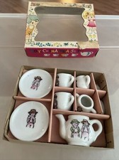 Vintage Sunbonnet Babies Tea Set Japan Toy China Set In Original Box