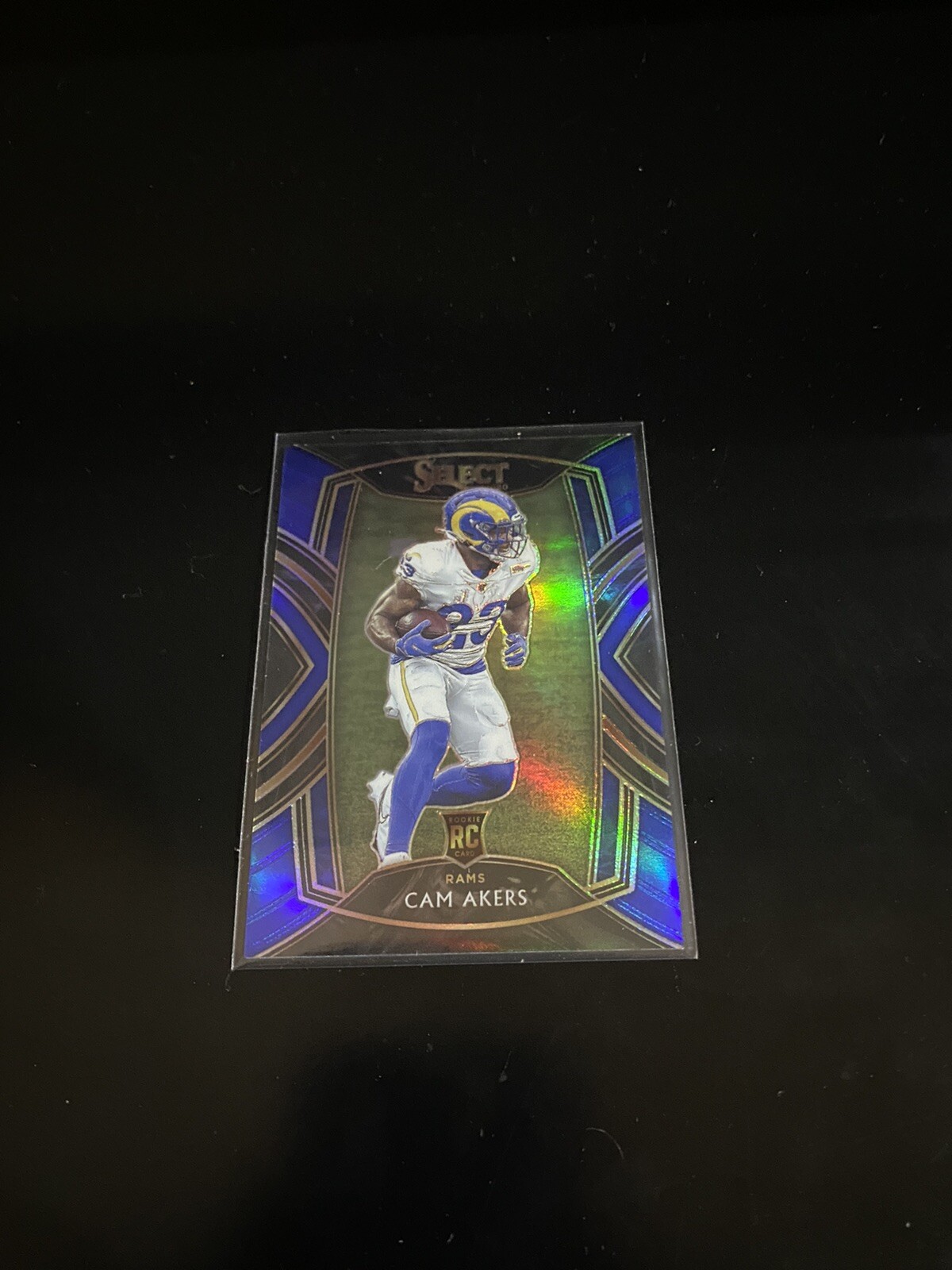 Cam Akers select 2020 rookie club level blue prizm 63/75 Rams 255 PWE