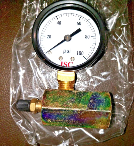 Jones Stephens G64100 Gas Test Gauge Assembly 100 PSI - Picture 7 of 9