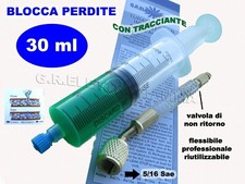 TURAFALLE SIRINGA 30ml BLOCCA PERDITE GAS R134A R22 R404A R12 R32 R410A RACC5/16