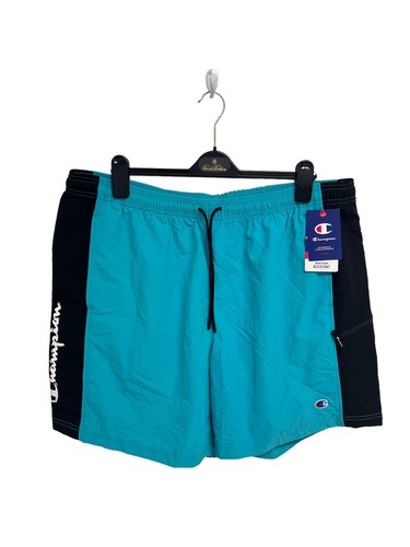 Champion Men's Black And Blue Elastic Waist Pull-On Drawstring Shorts Size XL - Picture 10 of 10
