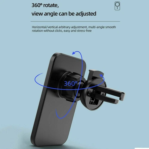 Support Support Magnétique Chargeur Voiture Sans Fil 15W pour iPhone 13 14 15 16 Pro Max US - Photo 7 sur 10