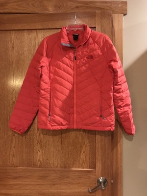 orange puffer jacket north face