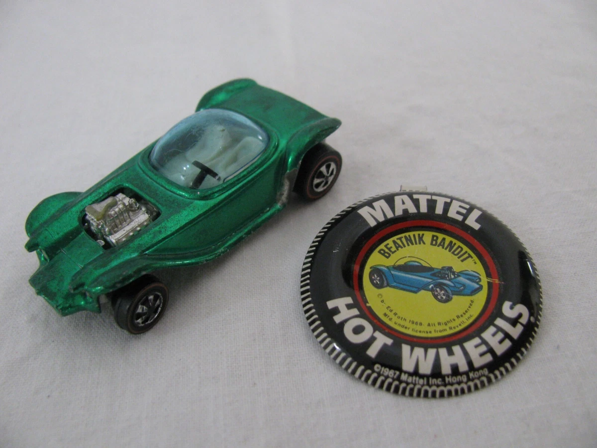 HOT WHEELS VINTAGE REDLINE 1967 BEATNIK BANDIT HONG KONG ONE