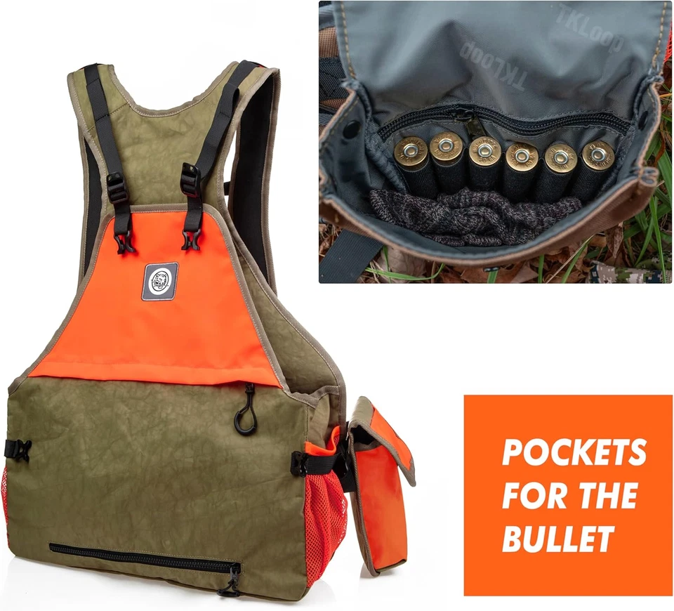 Upland Hunting Vest Adjustable Upland Bird Hunting Vest Pheasant Hunting Strap V - Image 3 of 4