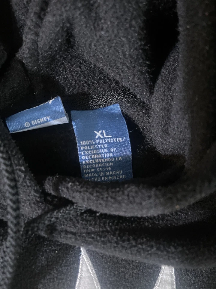 Disney Tinkerbell Mujer Polar Negro Sudadera con Capucha XL Raro Coleccionista Foto 3 de 4