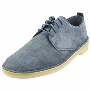 clarks mens blue suede shoes