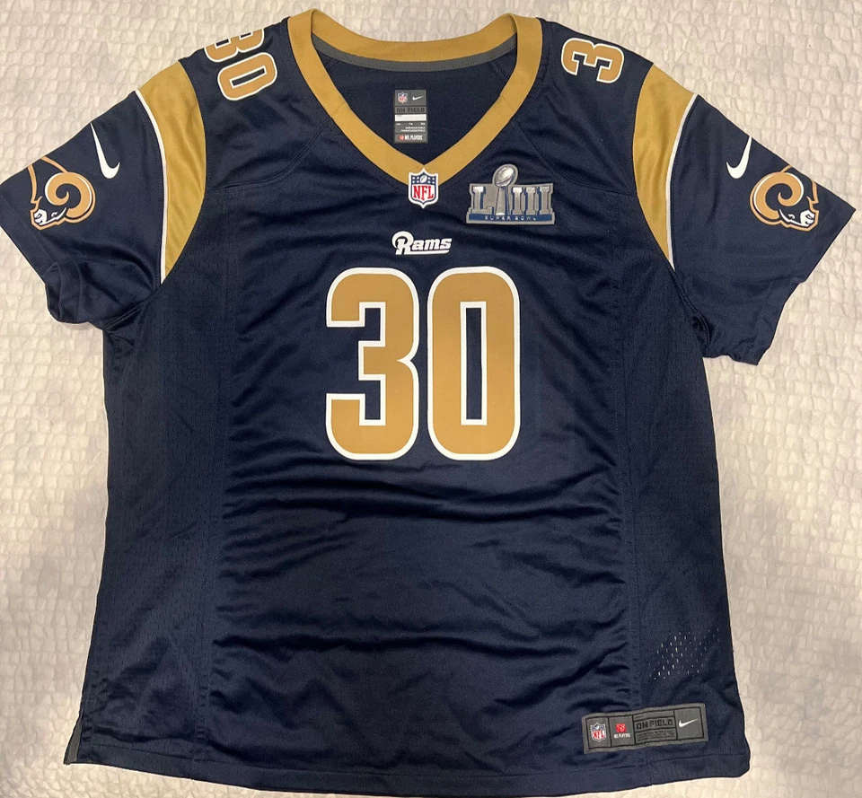 Camiseta deportiva para mujer Todd Gurley #30 Nike NFL Los Angeles Rams - talla grande Foto 2 de 4