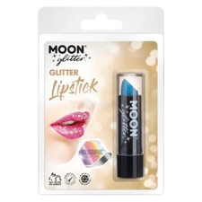 Moon Glitter Holographic Glitter Lipstick Blue 4.2g Costume Make Up