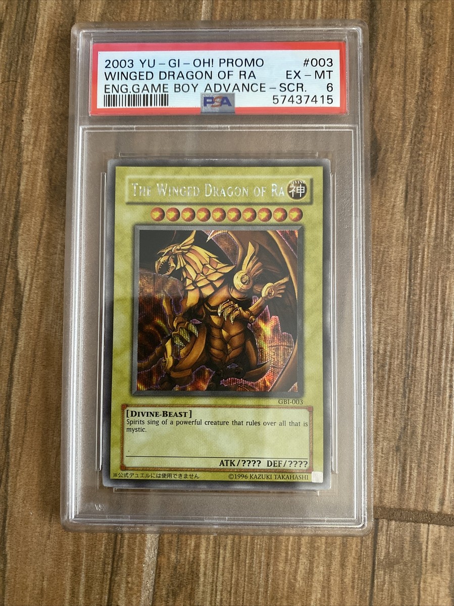 2003 Yugioh TCG Winged Dragon of Ra GBI-003 Ultra Rare PSA Grade 6