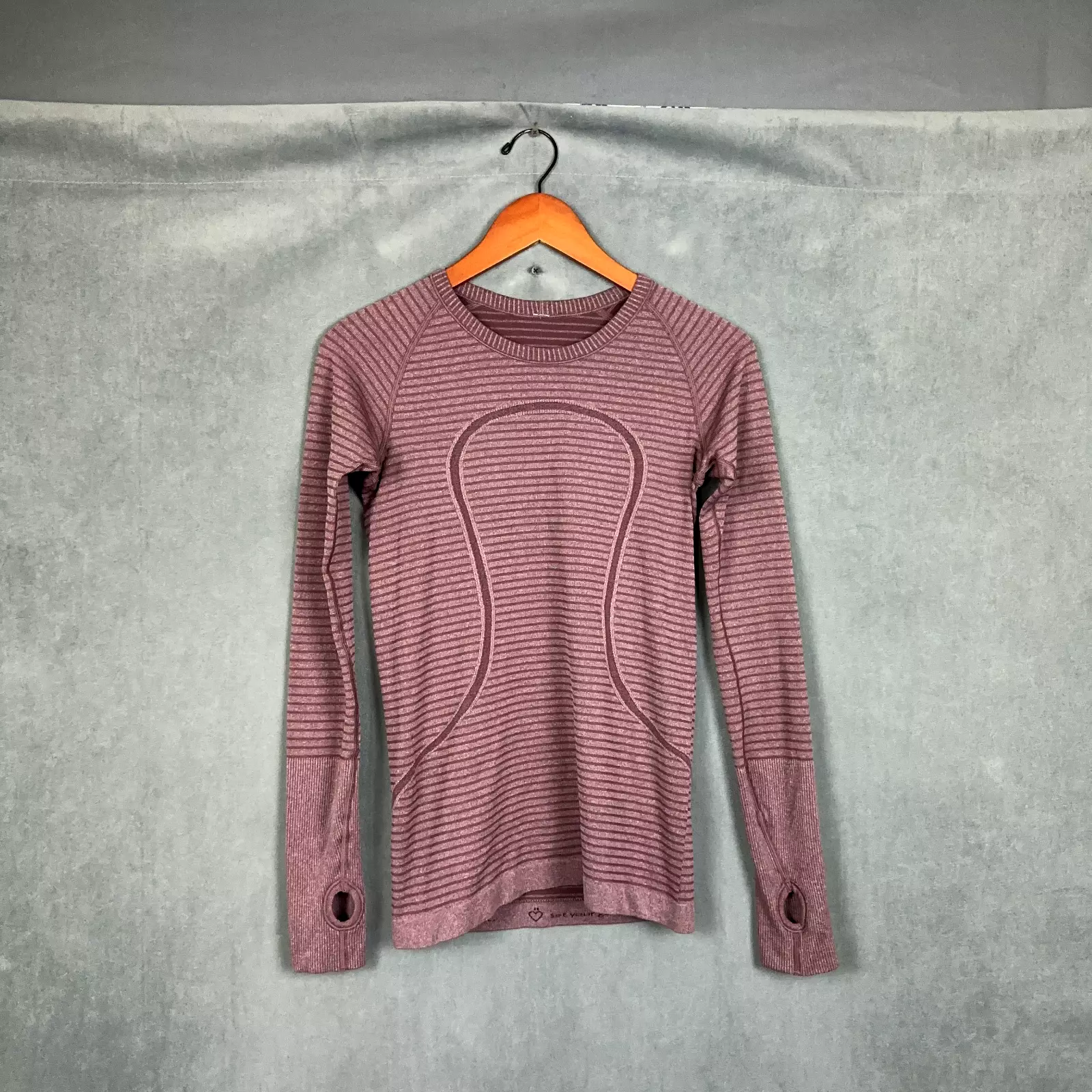 lululemon swiftly tech long sleeve heathered bordeaux drama shirt