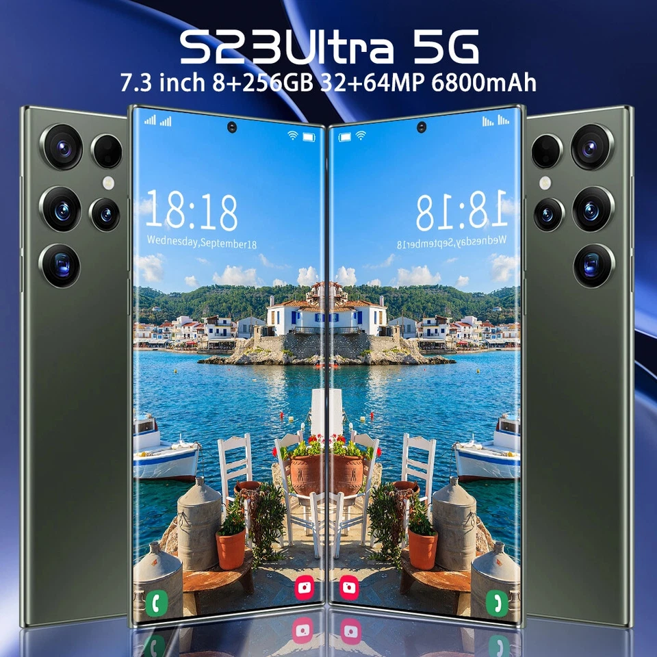 Unlocked 7.3 inch 8GB+256GB Android Ultra 5G Smartphone Dual SIM Mobile Phone - Image 4 of 4