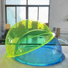 Acrylic PMMA Color Translucent Hemisphere Dome Shape Dust Cover Dia. 30mm-300mm