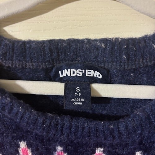 Girls Lands End sweater SZ S (7-8) - Picture 3 of 3