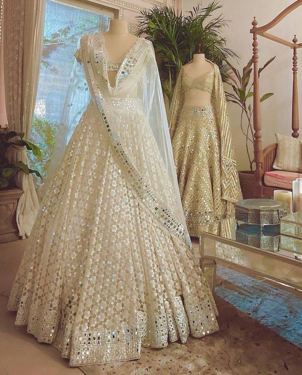Lehenga Indiano Da Sposa Designer Per Matrimonio Festa Lehenga Indiano Da Sposa Designer Per Matrimonio Festa