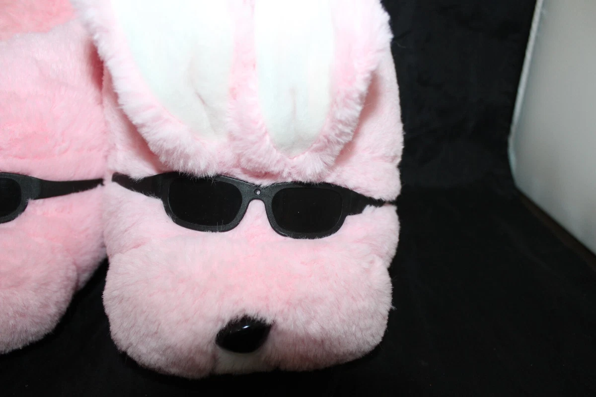 Også violinist arbejder Energizer Bunny Slippers Rabbit Pink Plush Size 9/10 New sunglasses Easter  | eBay